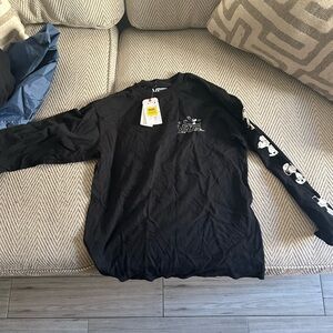 Vans x Peanuts Boys Black Long Sleeve Shirt